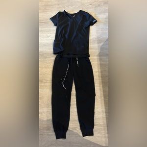 Medcouture Black Scrubs Sz Small